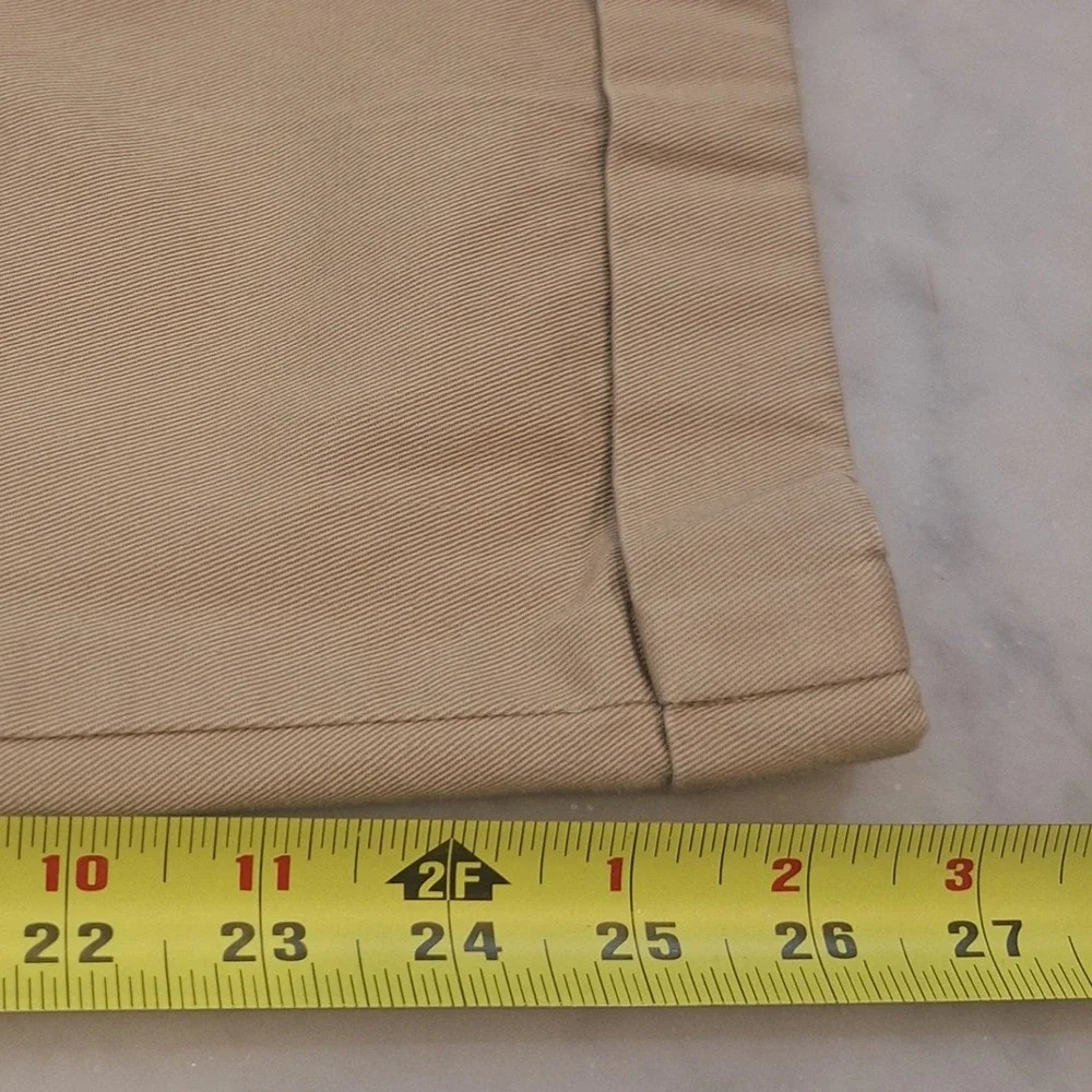 Vtg Polo Ralph Lauren Chino Pants Sz 34x36(32×27) Pleated Cuffed USA Made Preppy